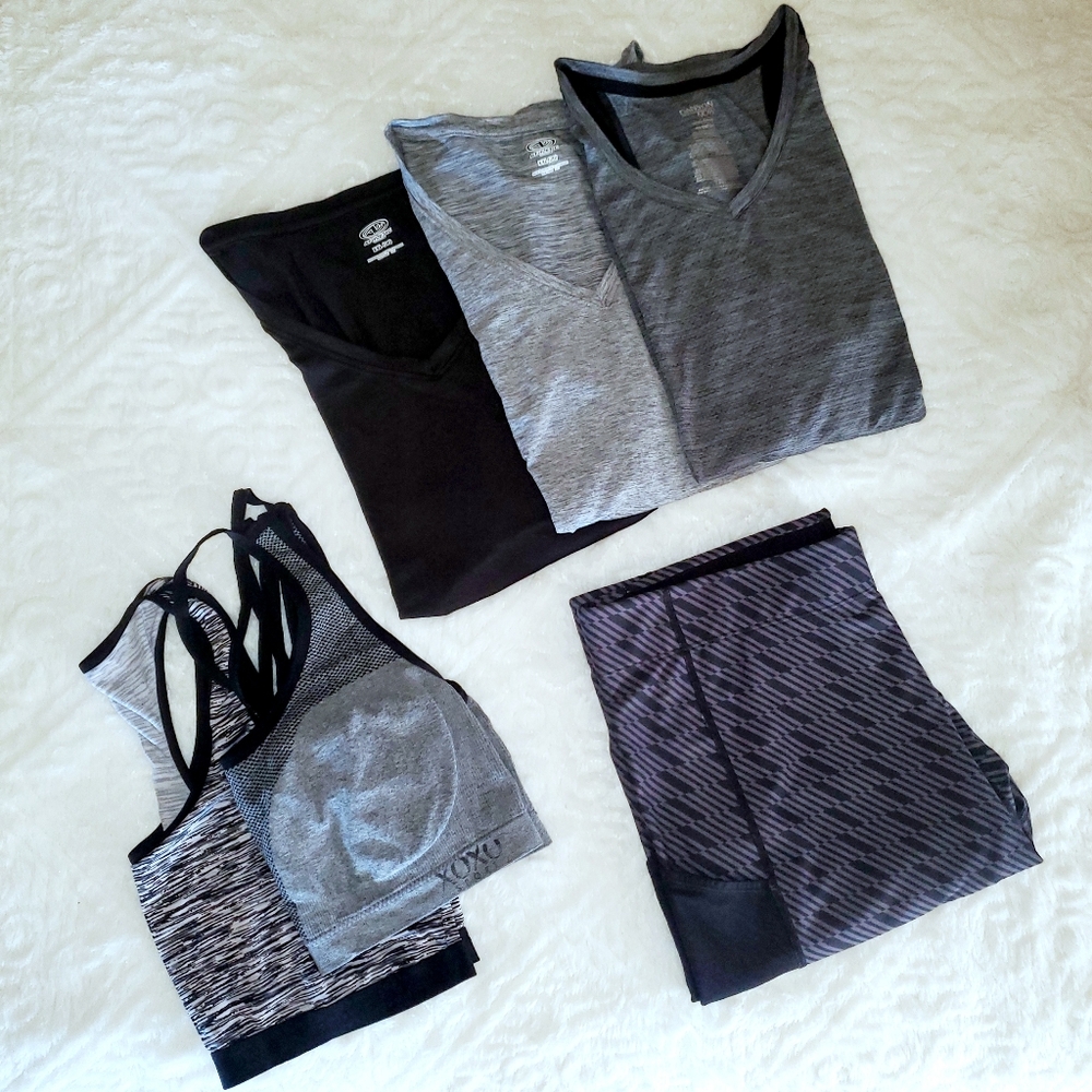 Plus Size Activewear Bundle Size 2XL 20 Lot of 6 Workout Clothes Leggings Sports